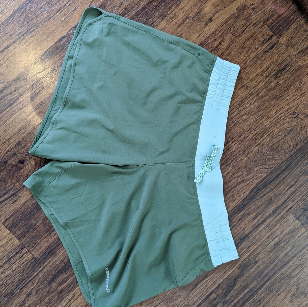 Patagonia women's shorts in green